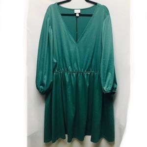 New Without Tags - Ava &Viv 4X Soft Green Babydoll Dress